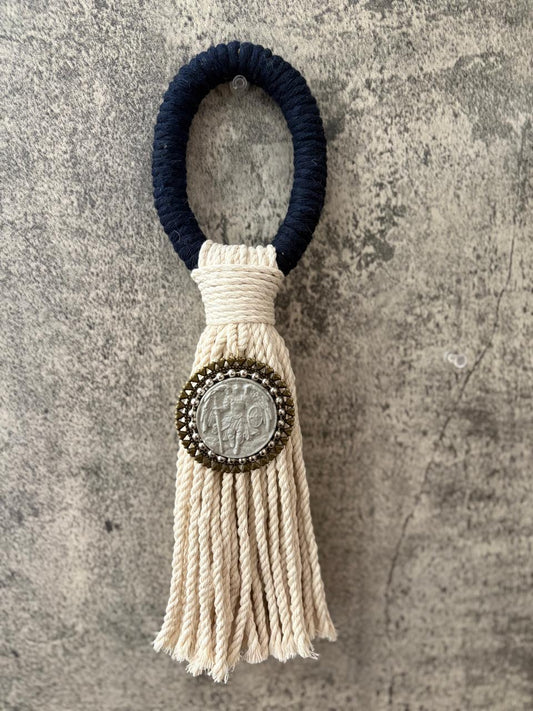 Bendicion modelo 2 Arcangel San Miguel  y asa Azul Marino