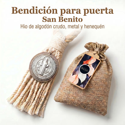 Bendición de Lujo San Benito: Edición "Gran Relieve" con Tejido de Algodón Reforzado Sisal