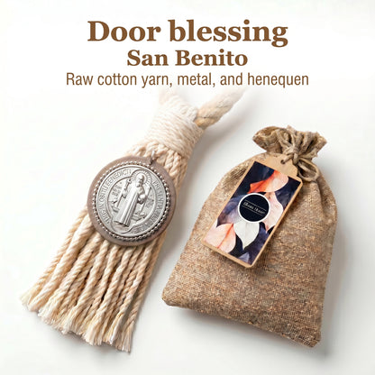 Bendición de Lujo San Benito: Edición "Gran Relieve" con Tejido de Algodón Reforzado Sisal