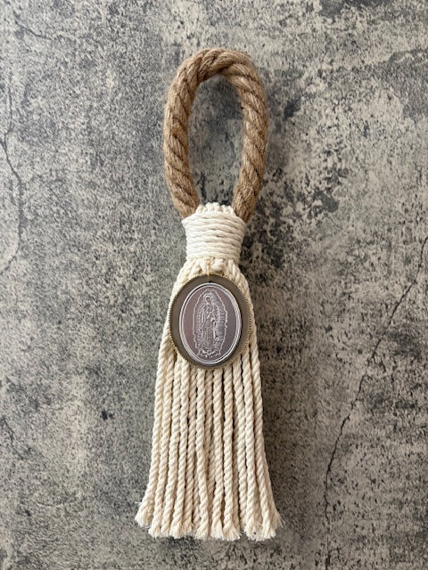 Bendicion modelo 2 Virgen Crudo y asa Sisal