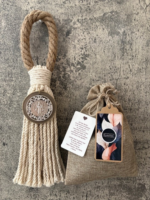 Bendicion modelo 2 San Benito Crudo y asa Sisal